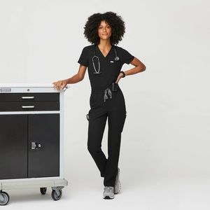 FIGS — Yola High Waisted Skinny Scrub Pants, SMALL